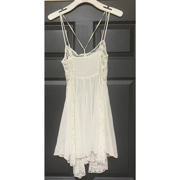 Free People Intimately White Lace Babydoll Nightie Slip Dress Women’s Small Boho - Picture 2 of 7